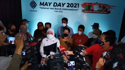 May Day Menteri Tenaga Kerja Kunjungi BBPLK, Ida Fauziyah Katakan 18 Ribu Paket Lebaran untuk Buruh