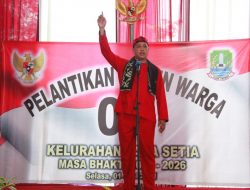 Wakil Walikota Bekasi Hadiri Pelantikan RW di Jakasetia
