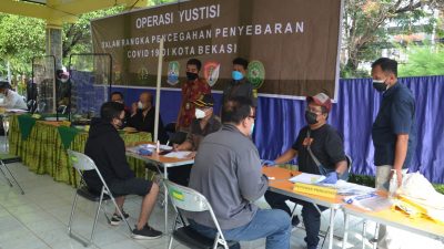 Bekasi Selatan Gelar Operasi Yustisi, 29 Orang Pelanggar Prokes Disidang