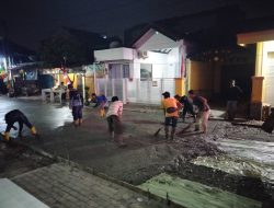 Miris Pengecoran Jalan Pasar Mutiara Gading RW 24 di Buat Asal Jadi, Pengawas Dinas Kemana ya?