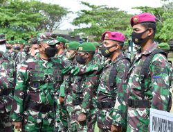 Danrem 174 Merauke Pimpin Apel Gelar Pasukan Pengamanan PON XX Tahun 2021 di Wilayah Kabupaten Merauke