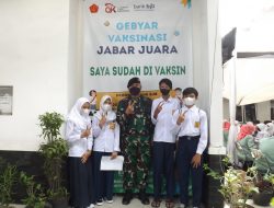 Subkogartap 0618/Bandung dan Bank BJB Gelar Vaksinasi Massal Tahap Pertama dan Kedua