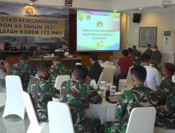 Pangdam XVII/Cenderawasih Pimpin Rakor Wilayah Dalam Rangka Kunker RI 1