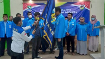 Togar Resmi Dilantik Jadi Ketua DPK KNPI Kecamatan Bantar Gebang Priode 2021 – 2024