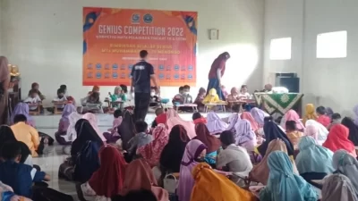 MTs Muhammadiyah 20 Menongo menggelar Genius Competition 2022, Tetap Jaga Prokes