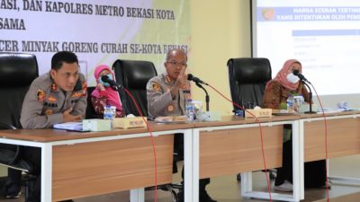 Menstabilkan Harga Migor di Kota Bekasi, Kapolres; Melebihi HET, Akan Dilakukan Penindakan Oleh Reskrim