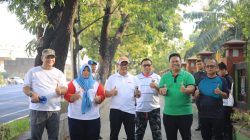 Pj Walikota Kontrol Lingkungan Pemkot Bekasi, R Gani Muhamad Menikmati Jalan Sehat
