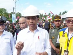 Panglima TNI Mendampingi Presiden RI Resmikan BTS 4G dan Pemberian BLT di Sulawesi Utara