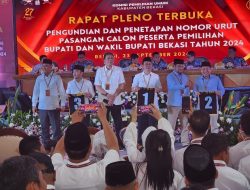 Pilkada 2024: Ini Hasil Pengundian Nomor Urut Calon Bupati dan Wakil Bupati Kabupaten Bekasi