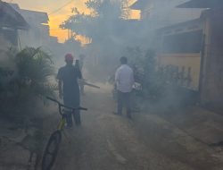 Kades Kedung Pengawas Lakukan Fogging Bertahap