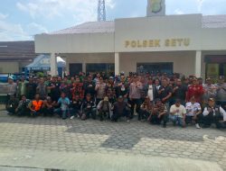 Mempererat Hubungan Kemasyarakatan, Polsek Setu Gelar “Sabuk Kamtibmas”