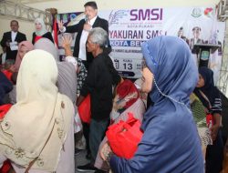 Acara SMSI Kota Bekasi Pembagian Sembako Hampir ‘Keos’